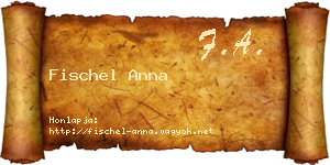Fischel Anna névjegykártya